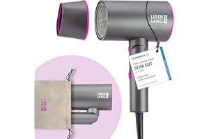 ‎LEBENLANG LEBENLANG Föhn Haartrockner Ionen 2100W - Anti-Spliss mit Kaltluft Modus | Reisefön klappbar klein & Zubehör | Reise Hair Dryer Ion Fön Haarföhn Haarfön Reiseföhn Foehn Dryers Hairdryers Hairdryer