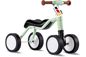 PUKY WUTSCH Pastel Green | Lauflernrad ab 1 1/2 Jahren | Lauflernhilfe Kinder | Lauflernwagen Indoor & Outdoor | Kinderfahrzeug mit Sicherheitslenker & Pendelachse | Ergonomischer Sitz | FLOAT-Laufrad