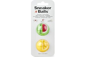 SOF SOLE Sneaker Balls Déodorant & Boules Rafraîchissantes, Élimine les Odeurs de Chaussures/Sacs de Sport/Casiers, Diamètre 3,8 cm, Action Rotative Rapide, 90 Jours de Fraîcheur - Pastèque/Citron