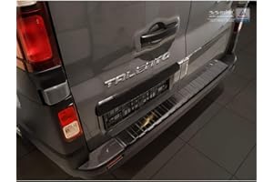 Avisa 2/45067 Black Stainless Steel Rear Bumper Protector Vivaro & Trafic 2014-/ Talento 2016-'Ribs