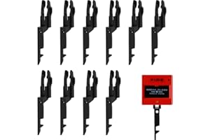 FUITKE Fire Alarm Test Key, 10 Pack Fire Call Point Keys Spare Emergency Door Release Keys Universal Call Points Safe Tools Compatible with Versions of Call Point Easy to Use for Fire Safety Checks (Black)