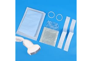 GOYOJO Copertura per sonda ad ultrasuoni - Copertura per trasduttori senza lattice sterile monouso trasparente, guaina per sonda 15,2 x 30,5 cm, guaina monouso in lattice individuale (20 pezzi)