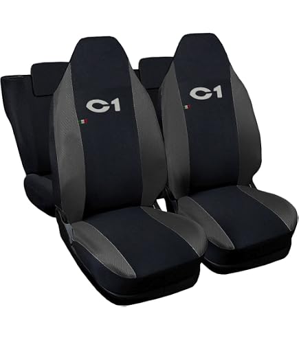 COPRISEDILI FODERE FODERINE Specifiche Citroen C1 COPPIA SOLO ANTERIORI Grigio e