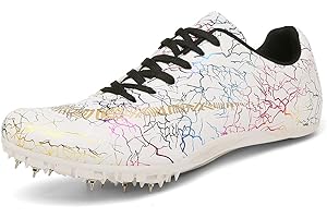 FJJLOVE Männer Damen Track & Field Schuhe, Spikes Laufende Turnschuhe Leichte Springschuhe Für Jugendliche, Jungen Und Mädchen