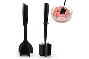 ‎SANOU Hackfleisch Zerkleinerer 2 Stück Hackfleischzerteiler Hackfleisch Stampfer Hackfleischzerkleinerer Beef Masher Hackfleisch Fleischhacker für Rindfleisch Burger Fleisch Kartoffel