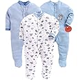 EIO® 100% Cotton Rompers Sleepsuits Jumpsuit Night Suits for Infants Newborn Baby Boys & Girls