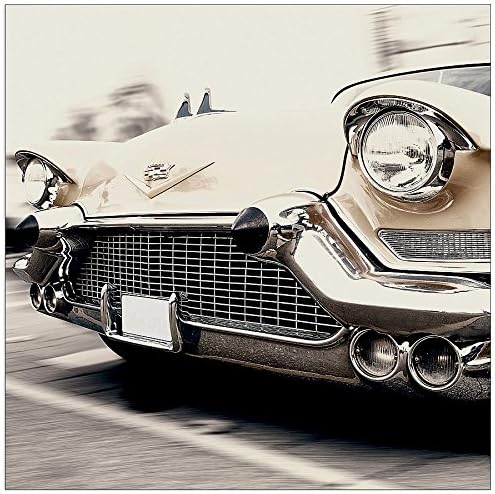 ArtPlaza "Art Studio - Cadillac" Decorative Panel, Wood, Multi-Colour, 70 x 1.8 x 70 cm