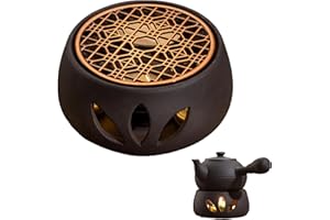 Eabdice Riscaldatore di tè in ceramica, Riscaldatore di tè con candeliere, Riscaldatore di tè Classico, Adatto per preparare tè, preparare tè e preparare tè