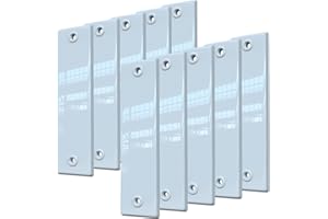 WEYH markiso® Rolladengurt Abdeckung geschlossen, Rollladenblenden in weiß, Gurtabdeckung mit Lochabstand 160mm | 10 Stück