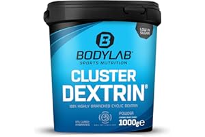 ‎BODYLAB24 Bodylab24 Cluster Dextrin 1kg, 100% hochverzweigtes zyklisches Dextrin, ohne Zusätze, geschmacksneutral