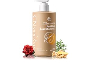 CNMOFAXIN Anti Hair Loss Shampoo 480ml - Ginger Hair Growth & Castor Oil Strengthening Formula - Volumising Treatment with Rose Oil for Men & Women - Nourishes, Repairs & Thickens