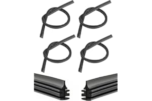 KEMUZ 4Pcs Gomma Tergicristallo,Strisce di Gomma di Ricambio, 700mm Universale Per Tergicristalli,Ricariche Per Spazzole Tergicristallo,Tagliabile,Compatibile Con maggior parte i Tergicristalli
