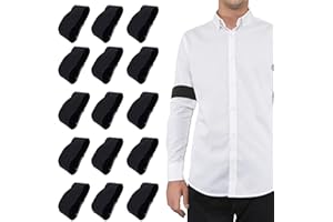 Camidy Brazalete Elástico para Deporte de Luto Brazalete de Cierre de Lazo Negro 15Pcs / Lot para Respeto Funeral Funeral Apoyo Equipo de Fútbol