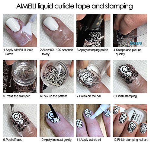 AIMEILI Liquid Latex Peel Off Hautschutz Fingerschutz für Nail Art 15ml - 3
