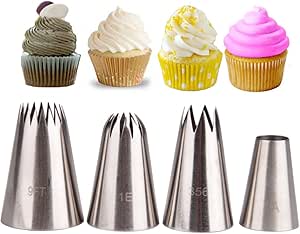 Set 3 Ugelli Per Decorazione Torte - Punte Palla Russa In Acciaio Inox - Per Pasticceria - Foto 4