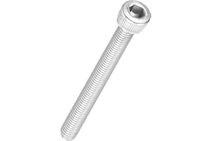 Kozelo 15pcs Tornillos de Cabeza Hexagonal - [M5-0.8 x 50mm] Acero Inoxidable 304 Totalmente Roscado Allen Tornillo para Motor Eléctrico Ventilador Impresión 3D Reparación, Plateado