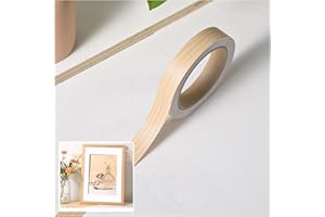 AIDEHUAKEJI kantenumleimer selbstklebend, 18mm × 10m umleimer, Kantenband, Möbelkantenband, Sicherer Halt ohne Bügeln für Regale und Möbelplatten (Buche Natur)