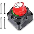 Nilight - 90015A Battery Switch 12-48V Waterproof Heavy Duty Battery Power Cut Master Switch Disconnect Isolator For Car Vehicle Rv And Marine Boat (On/Off),2 Years Warranty