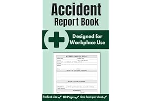 Accident Report Book: HSE & GDPR Compliant Accident & Incident Log Book | Workplace Health & Safety Record Book