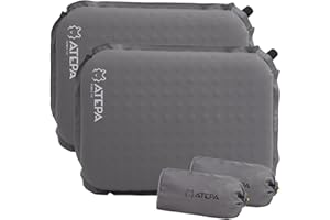 ATEPA Inflatable Seat Cushion, Self-Inflating Memory Foam Cushion Portable Waterproof, Air Blow up Cushion to Sit on for Travel Airplane Stadium Camping Backpacking Boating Concert