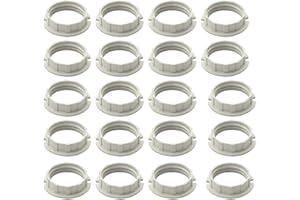 TWDRTDD G9 - Anello per paralume in plastica, per portalampada G9, colore: bianco (20)