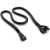 NZXT Kabel adaptera 12VHPWR - BB-CG1BB - 12+4-pinowy (16-pinowy) 12HVPWR na podwójny 8-pinowy PCIe - kompatybilny z procesore