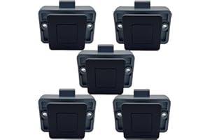MTSmart RV Metall Druckknopf Schrank Schlösser, Quadratischer RV Schrank Schlösser für Wohnmobile, Wohnwagen, Boote, Yachten, Marine,Wohnmobile Schrank Schlösser Schlüssellose (Schwarz 5PC)