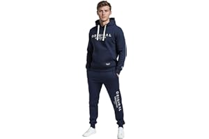 Crosshatch full tracksuit Hooded Fleece Sweatshirt Hoodie Jacket Sweatpants Joggers by Jeanbase