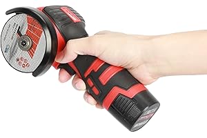 BLODFUNE Mini Angle Grinder, 18V 500W Brushless Cordless Angle Grinder with Batteries and Diamond Cutting Wheel Saw Blade Polishing Sheet, Brush-Less Polishing Machine for Grinding Cutting Polishing
