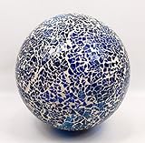 Farbe: Blau Dekokugel Mosaik-Kugel Kugel blau maritim aus Glas Ø ca. 20cm