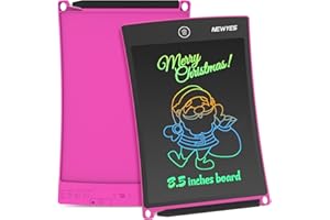 NEWYES 085A-PK Toddler Toys Gifts for 2 3 4 5 6 Year Old Boys Girls, LCD Writing Tablet 8.5 inch Kids Doodle Board, Drawing Pad for Birthday,Christmas, Pink