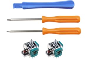 EMSEA Lot de 5 kits de réparation de joystick analogiques de rechange compatibles avec Xbox One Elite 2 manettes avec tournevis et barre de biche
