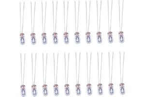 Rachlicy 20 st glödlampor, 12 V 30 MA miniatyrlampa, T3 glödtrådhalogenlampor för automatisk streck, ljuskronor, ugn