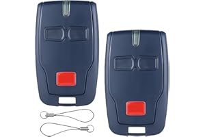 Aihoom 2 x pilot do bramy garażowej do Mitto 2 B RCB, 433 MHz, kompatybilny z 2-kanałową bramą elektryczną do Rolling BFT Mitto 2, Kleio, Ghibli, TRC 2, Kleio, Ghibli, TR