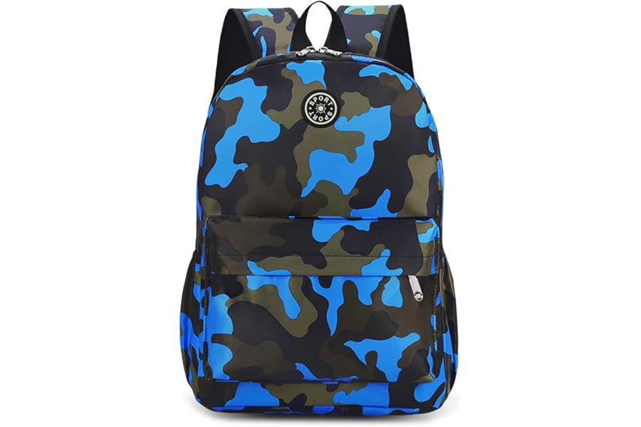 Aucuu Kids Backpack, School Backpack, Boys Girls Toddler Primary School Bag, Waterproof Nylon Rucksack, Casual Daypack, Book Bag for Campus Outdoor Travel Sports