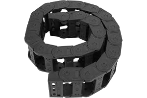 100 cm lång nylon dragkedja, svart öppen båda sidor kabelhållare dragkedja CNC-gravyrmaskiner, 25 x 57 mm