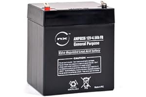 AXPOWER INSPIRATIONAL TECHNOLOGY EMPOWERING PEOPLE NX, 12V Battery, 12 Volt 4.5ah battery, 12V 4.5Ah Lead Acid Rechargeable Battery For General purpose, Scooter, Quad Bikes, Childrens Kids Toy Car Ride on Battery, Ride on Motorcyle battery