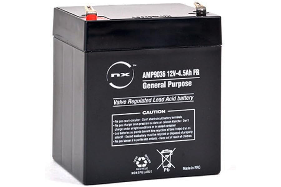 NX - NP4.5-12 12V 4.5Ah - 5AH Sealed Lead Acid Rechargeable Battery For General purpose, UPS, Quad Bikes, Kids Toy Car Battery, Alarm, Electric Bike, Security Electronic devices, Mountfield Lawn Mower
