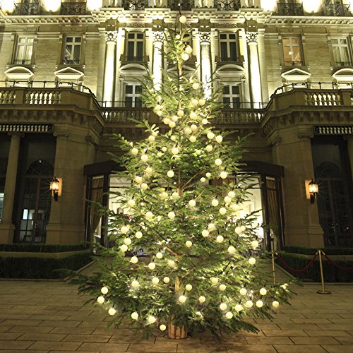 Lichterkette Solarleuchten led Lichterkette , runde/globe Lichterkette, 60led 10m Solar Lichterkette, Partybeleuchtung, Weihnachtsbeleuchtung, Kugel Lichterkette für Innen und Außen, Haushalt, Garten, Hochzeit, Party, Halloween, Weihnachten - 7