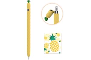 AhaStyle Silicone Case for Apple Pencil 1 Sleeve Fruit Design Soft Protective Cover Grip Accessories Compatible with Apple Pencil 1st Generation (Apple Pencil 1st, Yellow)