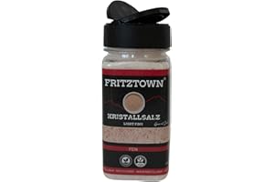 FRITZTOWN Rosa Kristallsalz bekannt als Himalaya Salz | Light Pink | Fein | Streuer | 290g Inhalt | original aus Punjab Pakistan