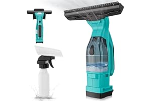 ThagBrco Cordless Window Vacuum Compatible For Makita 18V, Window Cleaner With Detachable Water Tank, Spray Bottle Without Stripes, Clean Smooth Surface Windows, Mirrors, Showers (No Battery)