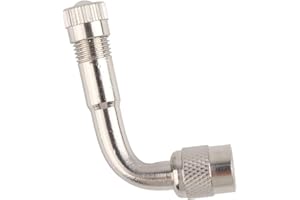 KEENSO Uniwersalny adapter przedłużacza zaworu opony - przedłużacz trzpienia zaworu opony 90° do samochodu, motocykla, roweru, ciężarówki, kampera, skutera, Domyślnie, 90 Degree