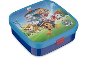 Mepal - Fiambrera Bento Grande Campus - Bento Box para Niños - Incluye 2 cajas Bento extraíbles y Tenedor - Las Cajas Bento son aptas para Microondas - 2x 200 + 1250 ml - Paw Patrol Pups