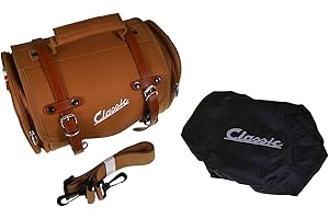 SIP 330x190x180mm ca. 10 Liter Tasche/Koffer Petit, Nylon, braun kompatibel für Gepäckträger passt für Motorrad, Calssic, Vespa, Scooter, Roller, Mofa