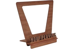 Hugsweet Now Playing Record Stand, Wooden Vinyl Record Holder Display Stand, Showcase Your Now Playing Album Cover, Holds Up To 5 LP Records,Vinyl Accessories For Home Decoration