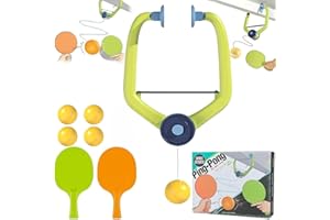‎KZXCVS KZXCVS Door HäNgendes Ping Pong BäLle Spiel, TüRrahmenschulung TischtennisschläGer Set ZubehöR mit Tischtennis SchläGer und TischtennisbäLle Kinder-Tischtennis-TrainingsgeräT Zum AufhäNgen