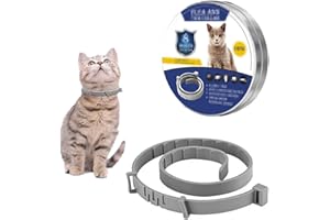 TBUQNZA Collier Chats, Collier Vermifuge, Collier anti puces et anti tiques pour chat – Collier pour chat avec protection longue durée de 8 mois