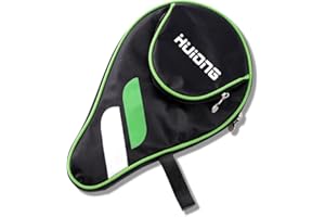 yotutun Housse pour Raquette de Tennis de Table, Housse Raquette ping Pong Peut Contenir 2 Raquettes et 3 Balles Sac de Raquette de Tennis de Table avec Compartiment pour balles