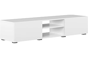 Marchio Amazon - Movian Lijoki - Mobile TV, 140 x 42 x 31 cm (L x P x A), Bianco